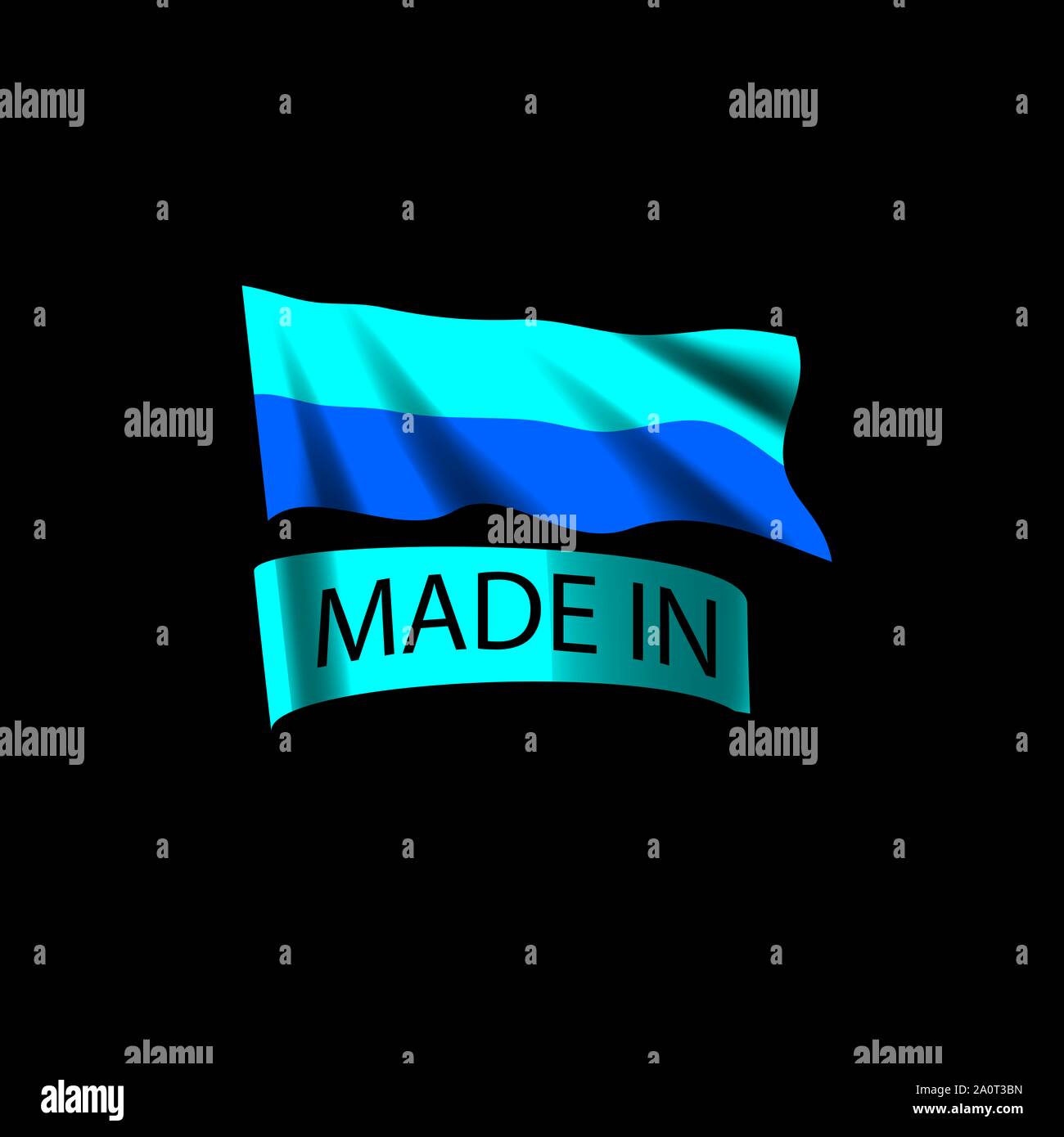 Allemagne drapeau, vector illustration sur un fond blanc. Banque D'Images