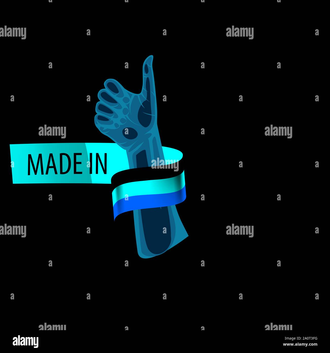 Allemagne drapeau, vector illustration sur un fond blanc. Banque D'Images