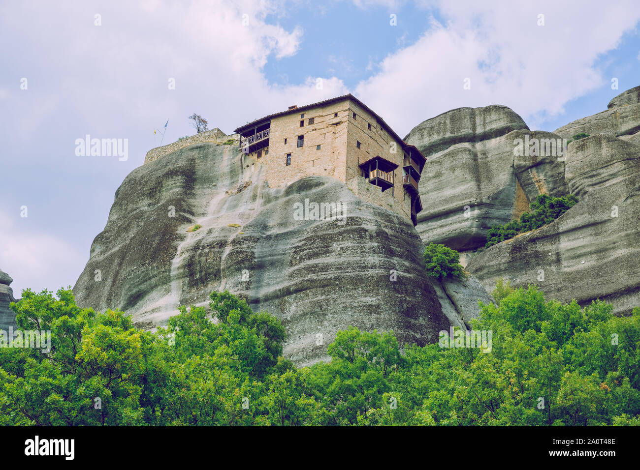 Les météores de la ville, République grecque. Les montagnes et les lieux de culte, l'église et de sanctuaires. 12. Septembre 2019. Photos de voyage. Banque D'Images