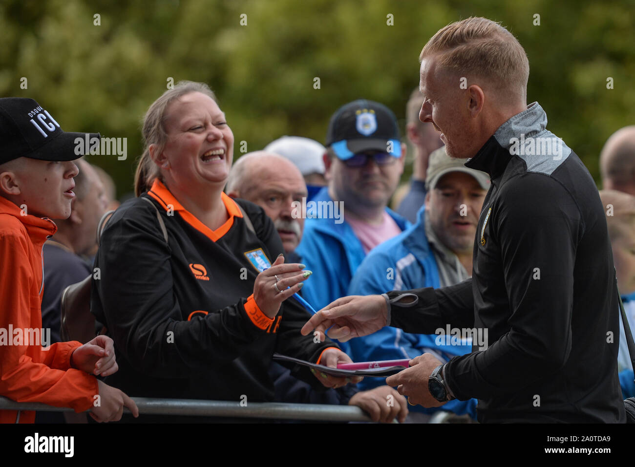 15 septembre 2019, John Smiths Stadium, Huddersfield, Angleterre, Sky Bet championnat de football, Huddersfield Town vs Sheffield mercredi ; Gary Monk manager de Sheffield Mercredi Crédit : Dean Williams/News Images images Ligue de football anglais sont soumis à licence DataCo Banque D'Images