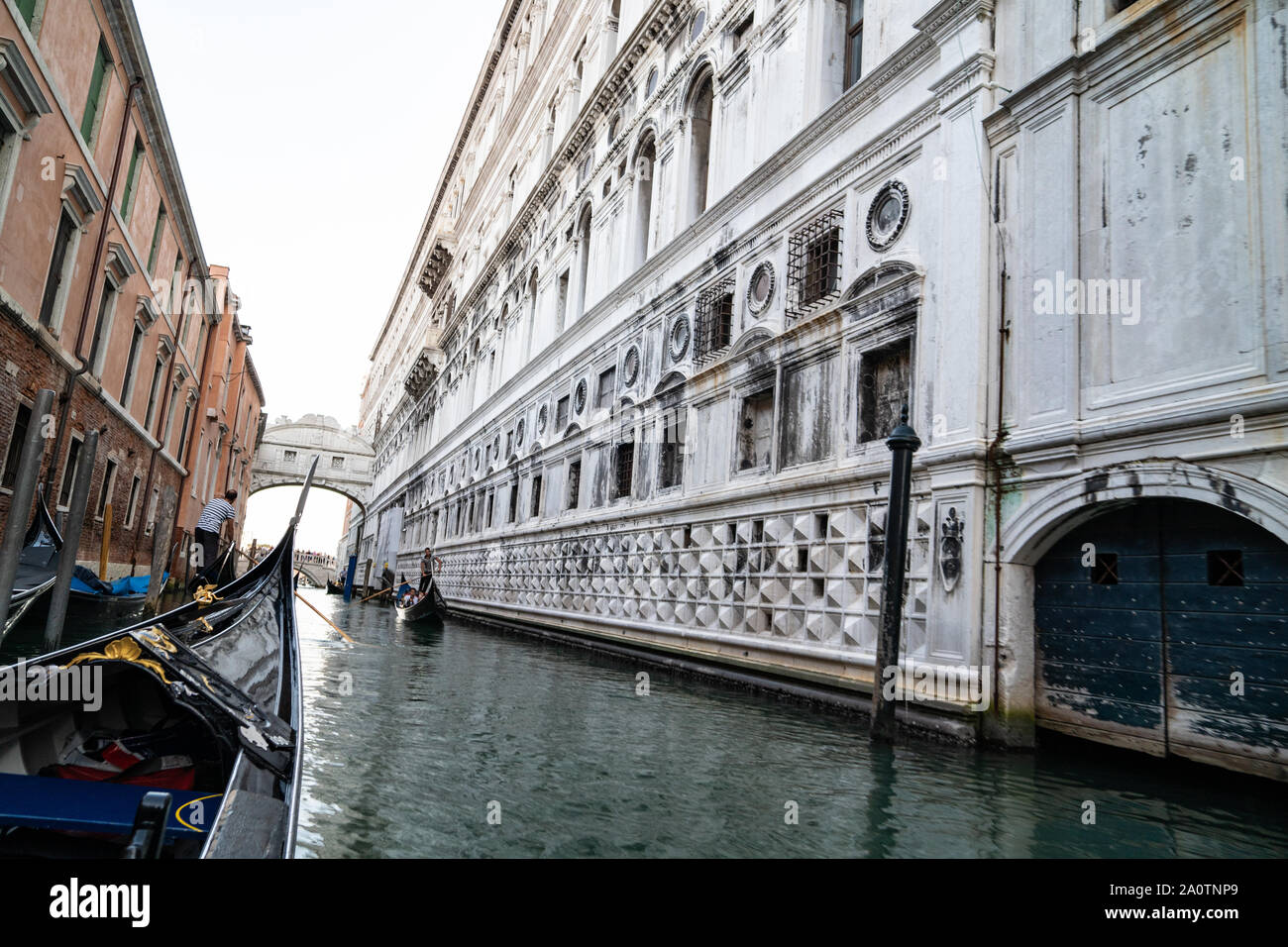 Le Pont des Soupirs (Ponte dei Sospiri), sur le rio di Palazzo, Venise, Italie Banque D'Images