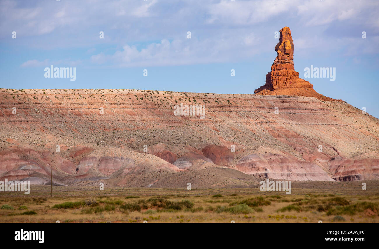 Monument Valley Scenic Drive zum Monument Valley Navajo dans l'Utah. Banque D'Images