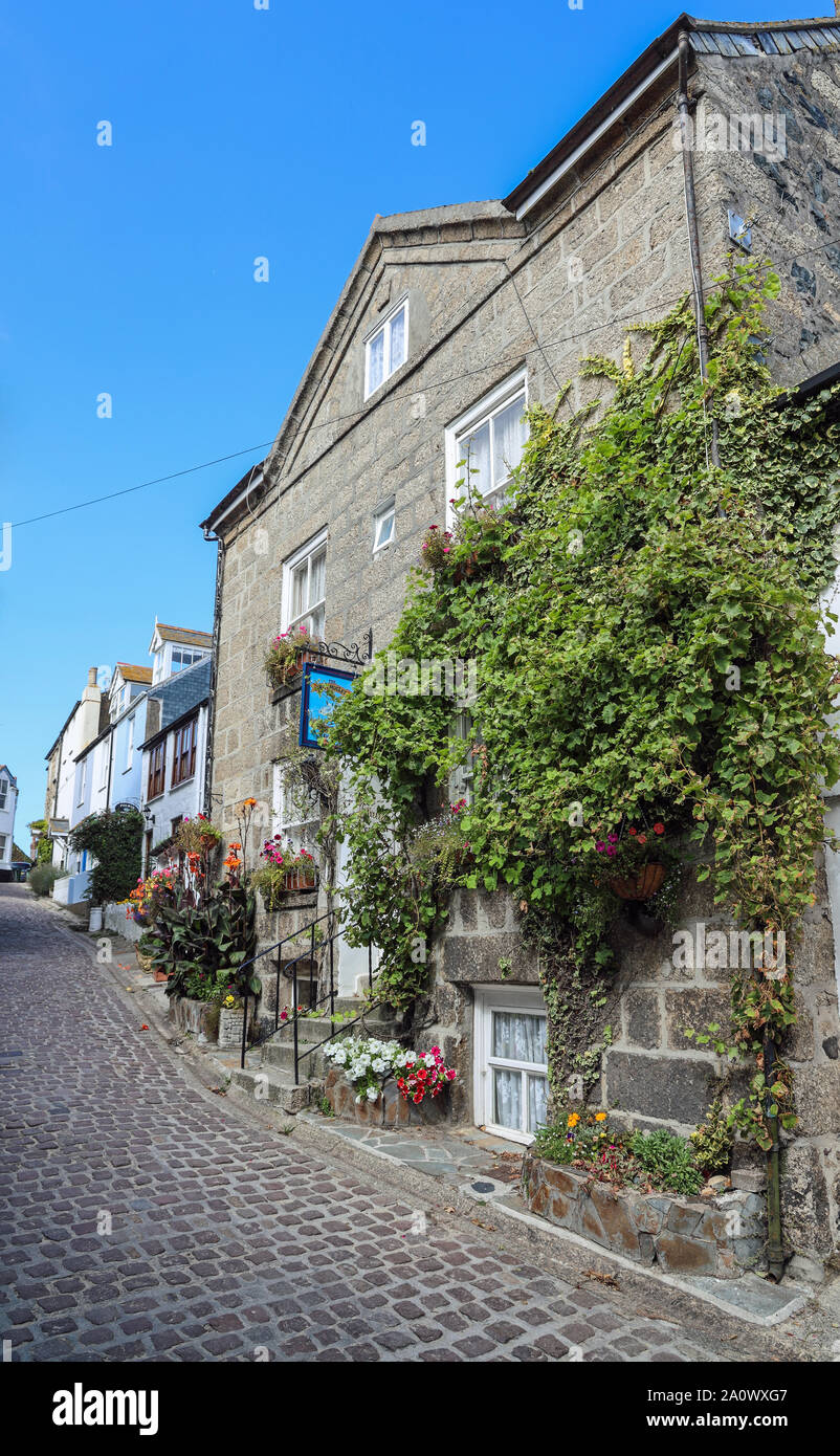 Le Mulet à Bunkers Hill à St Ives, Cornwall Banque D'Images