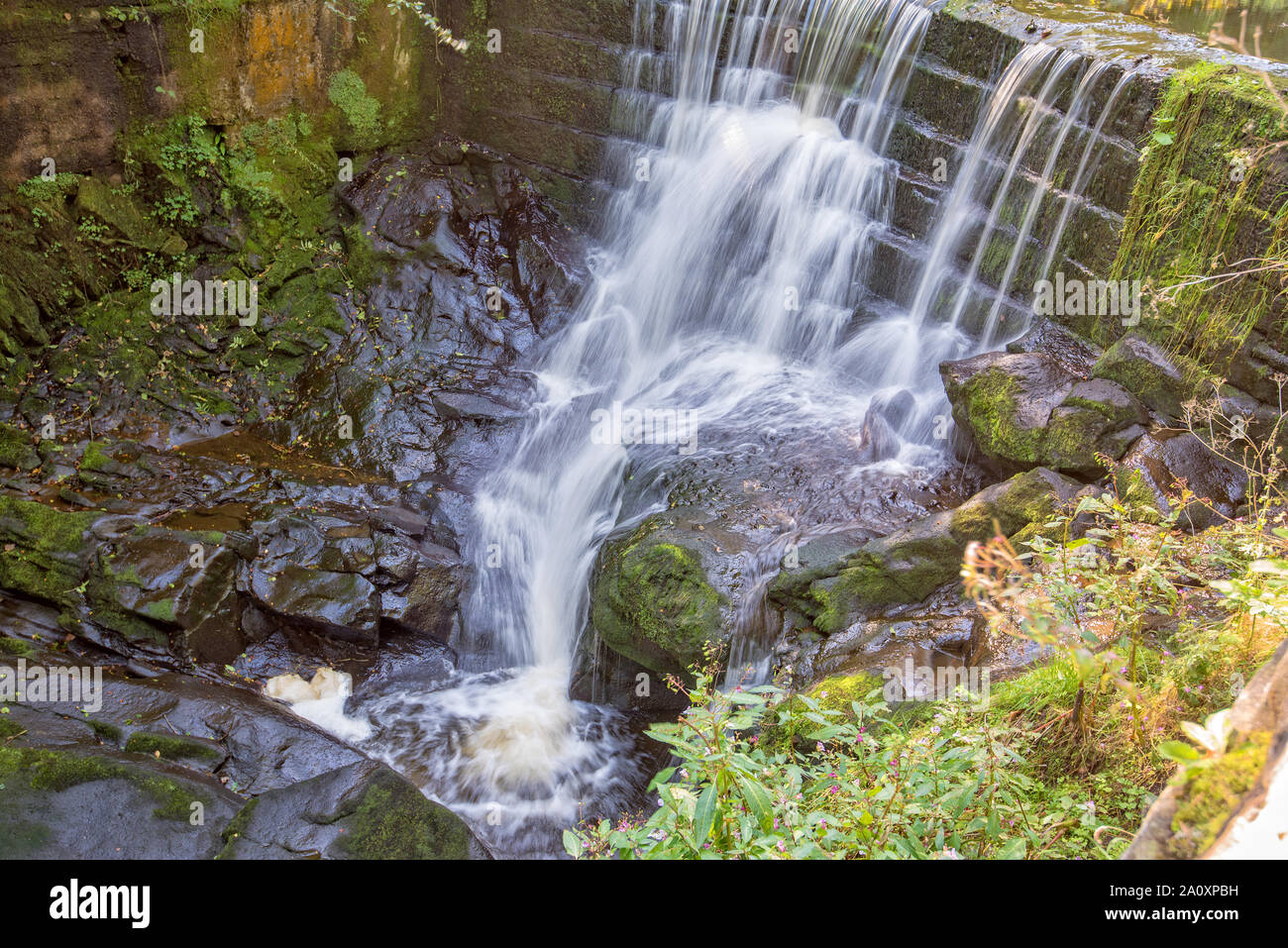 Cascade de Roughlee Banque D'Images