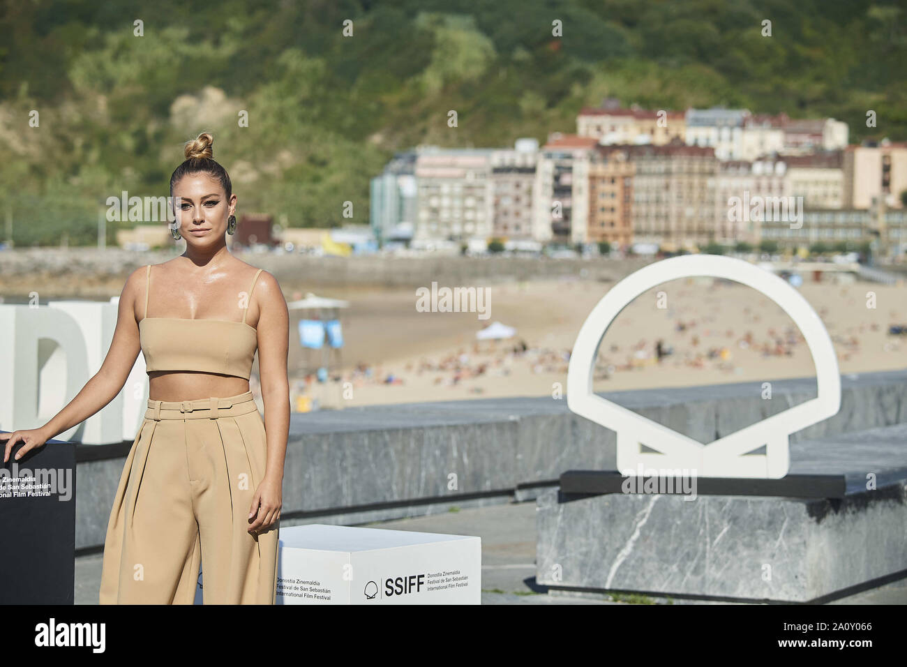 22 septembre 2019, Madrid, Madrid, Espagne : Blanca Suarez est allé(e) à 'El verano que vivimos' Photocall au cours de 67ème Festival du Film de San Sebastian au Palais Kursaal le 22 septembre 2019 à San Sebastian, Espagne (Image Crédit : © Jack Abuin/Zuma sur le fil) Banque D'Images