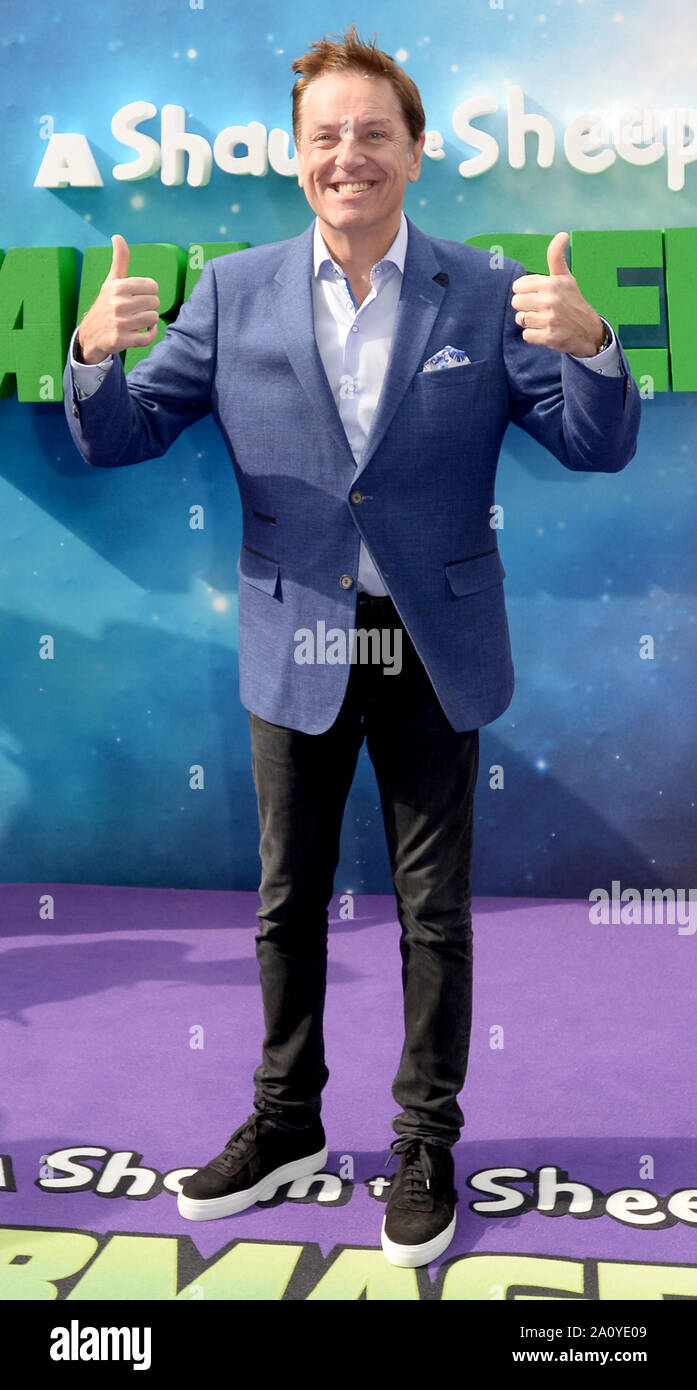 La photo doit être crédité ©Presse Alpha 078237 22/09/2019 Brian Conley au film Shaun Le mouton livre Farmageddon UK Premiere tenue à Odéon luxe à Leicester Square, Londres Banque D'Images