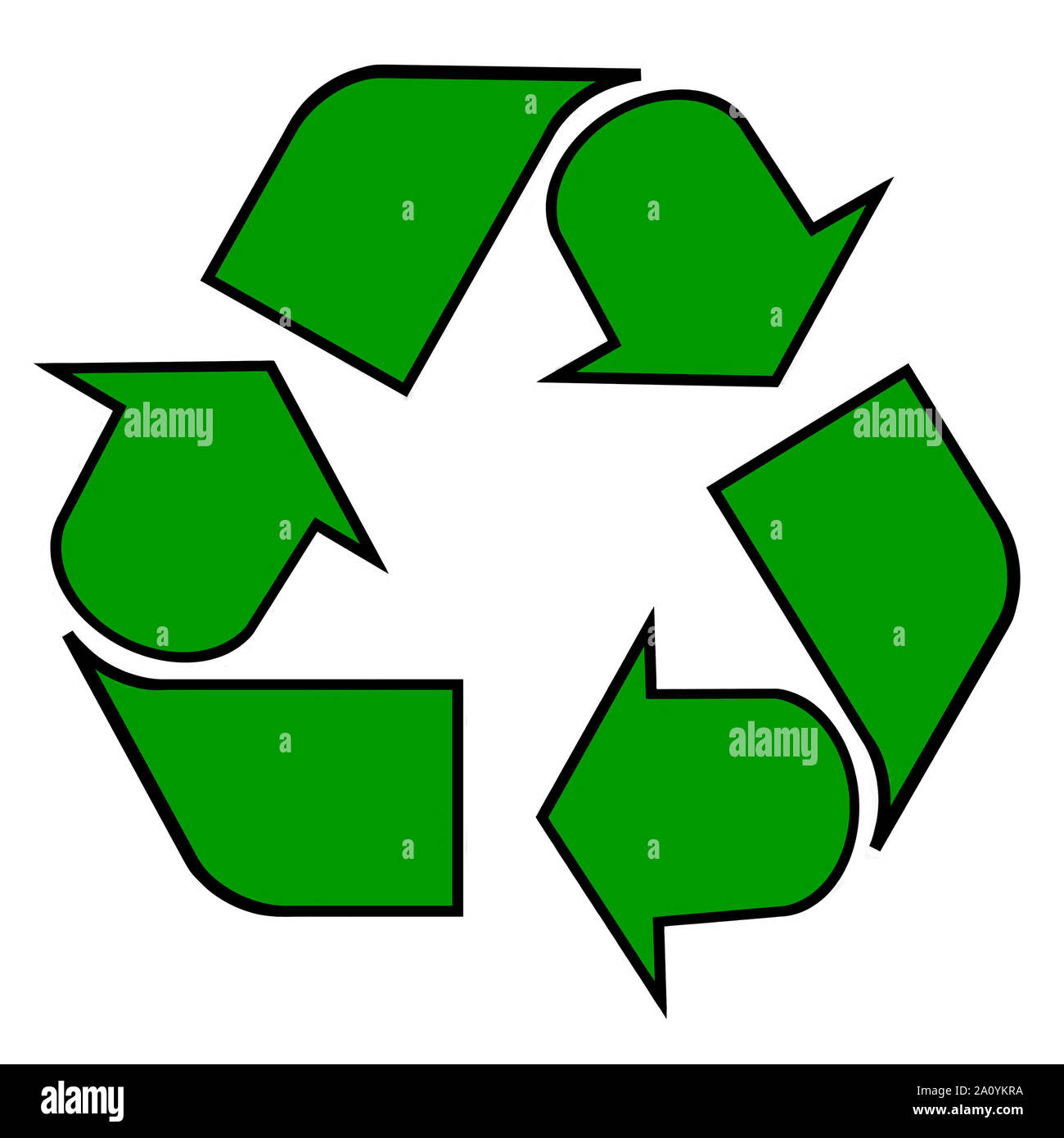 Conservation de l'environnement et le symbole de recyclage Banque D'Images