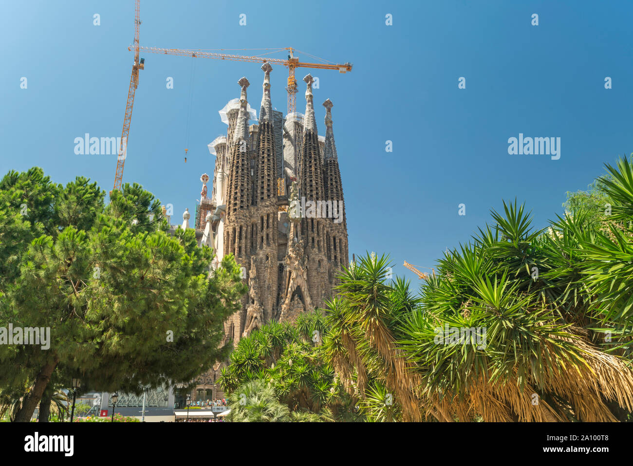 FAÇADE DE LA NATIVITÉ BASILIQUE DE LA SAGRADA FAMILIA (©ANTONI GAUDI 1883) BARCELONE CATALOGNE ESPAGNE Banque D'Images