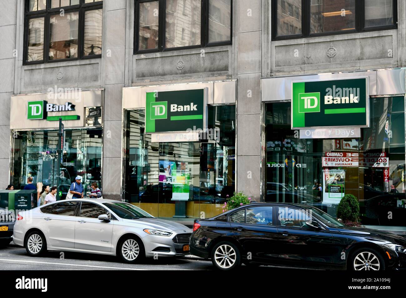 La Banque TD dans NYC, USA Banque D'Images
