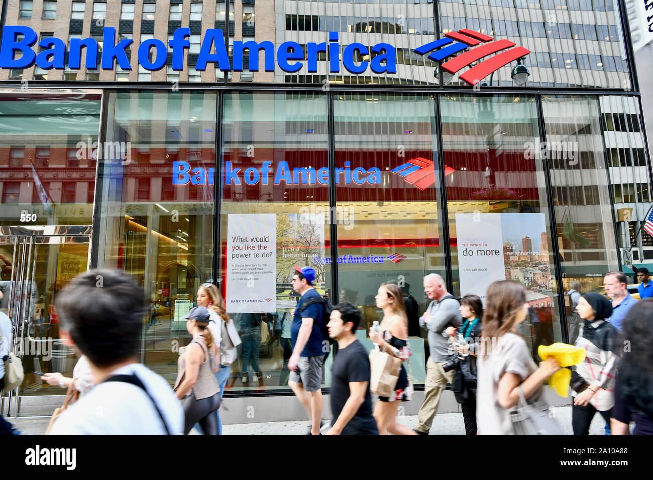 Bank of America à New York, USA Banque D'Images