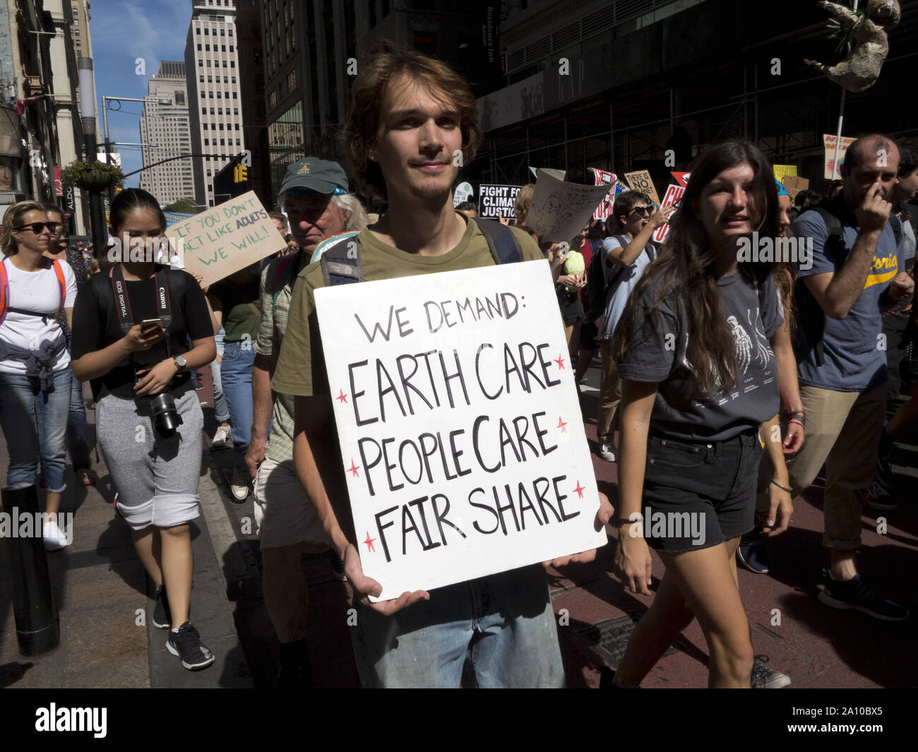 New York City, USA. 20 Septembre, 2019, le climat grève Banque D'Images