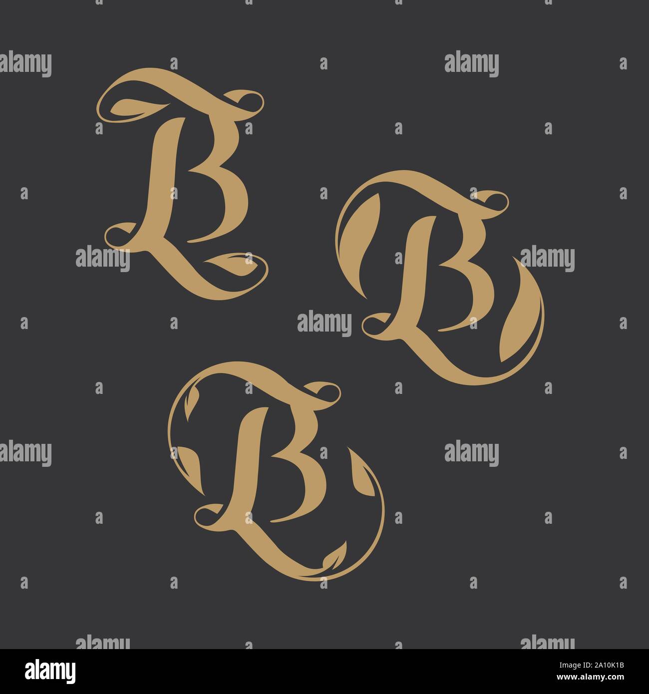 Lettre B classique et élégant logo de luxe pour l'industrie et les entreprises vector illustration Illustration de Vecteur