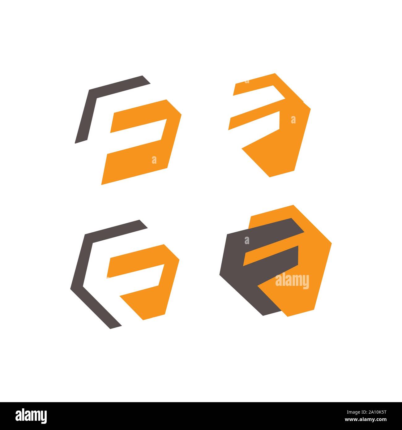Remise en forme Fitness puissant F lettre logo design template vector illustrations Illustration de Vecteur