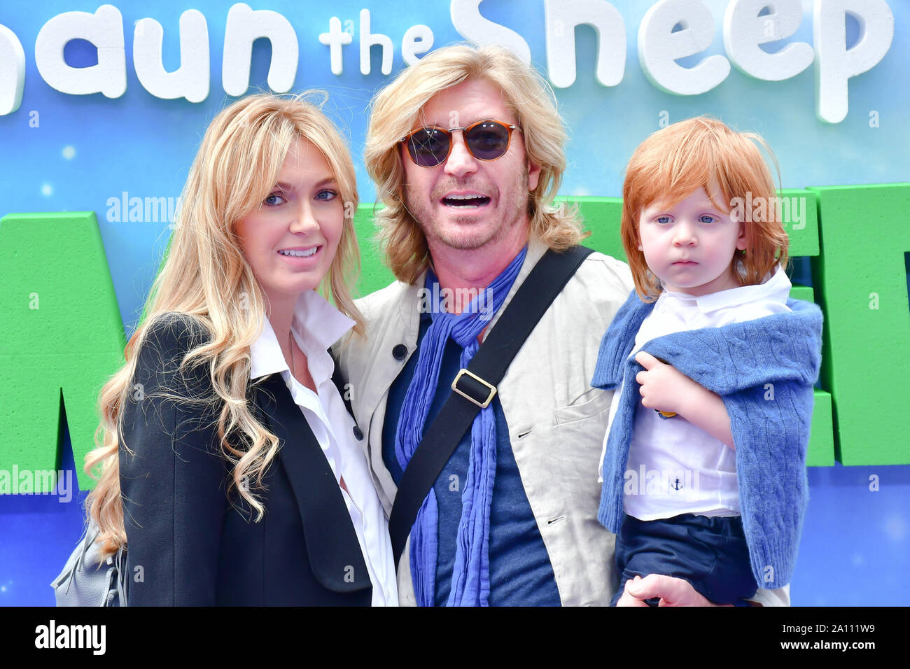 Nicky Clarke assister au film Shaun le mouton : Livre Farmageddon, à Odéon LUXE le 22 septembre 2019, Londres, Royaume-Uni. Credit Photo : Alamy/Capital Live News Banque D'Images