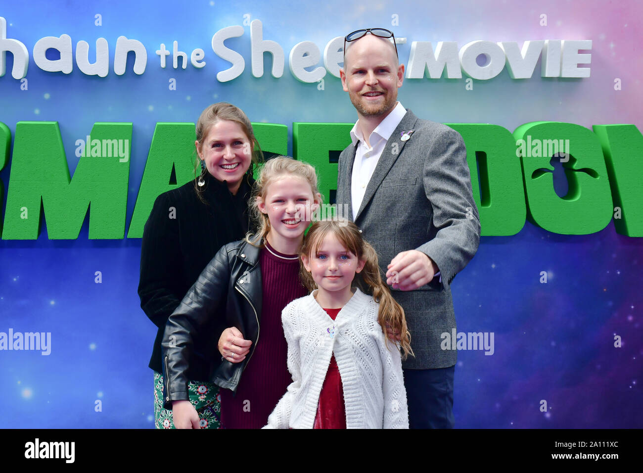 Becher, assister au film Shaun le mouton : Livre Farmageddon, à Odéon LUXE le 22 septembre 2019, Londres, Royaume-Uni. Credit Photo : Alamy/Capital Live News Banque D'Images