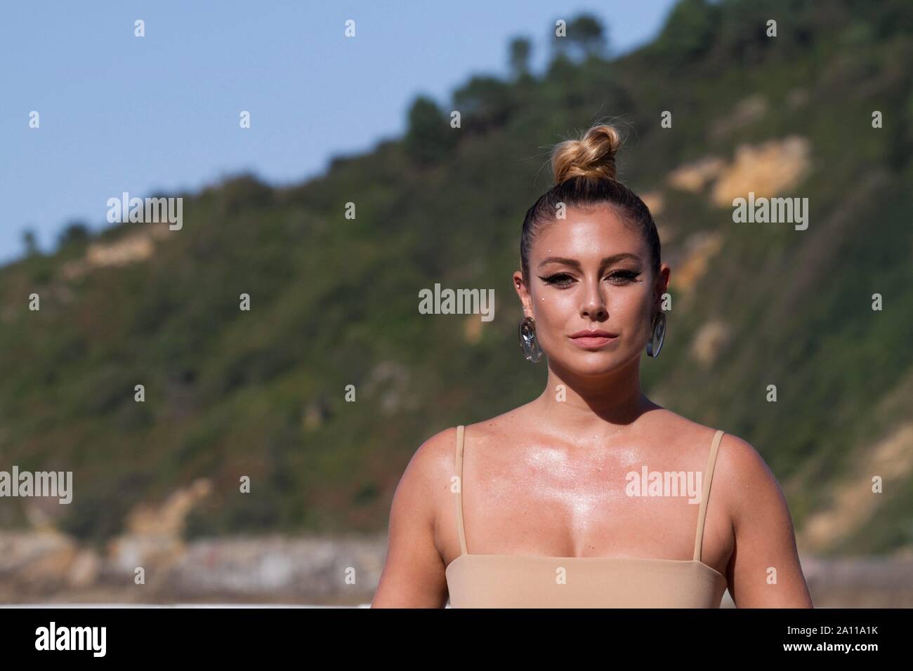 San Sebastian, Espagne. 22 Sep, 2019. Zinemaldi 2019 San Sebastian, Espagne - 22 septembre : El Verano Que Vivimos, Blanca Suárez, 67e Festival du Film de San Sebastian Internacional au Kursaal de San Sebastian, Espagne. (Photo de Frank Lovicario) Cordon Cordon Crédit : Presse Presse/Alamy Live News Banque D'Images