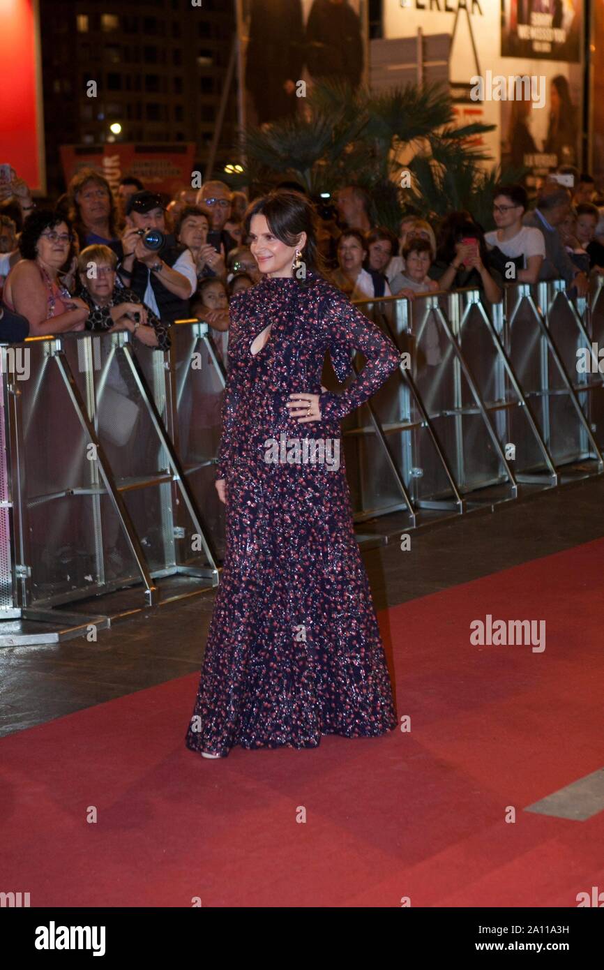 Zinemaldi 2019 San Sebastian, Espagne - 22 septembre : La vérité, la Vérité, Hirokazu Koreeda, Juliette Binoche, 67e Festival du Film de San Sebastian Internacional au Kursaal de San Sebastian, Espagne. (Photo de Frank Lovicario) Credit : CORDON PRESS/Alamy Live News Banque D'Images