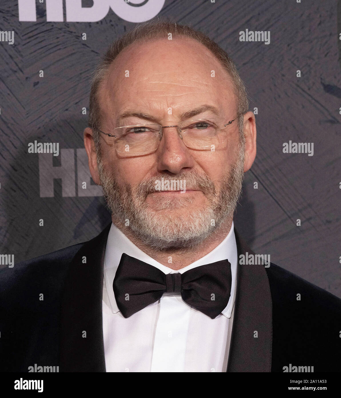 LOS ANGELES, CALIFORNIE - Le 22 septembre : Liam Cunningham assiste à la remise des Prix Emmy HBO après réception à l'esplanade du centre de design du Pacifique le 22 septembre 2019 à Los Angeles, Californie. Photo : Annie/MediaPunch moindre/imageSPACE Banque D'Images