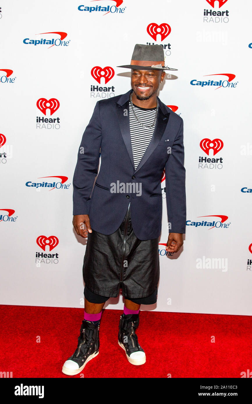 20 septembre 2019, Las Vegas, Nevada, États-Unis : TAYE DIGGS arrive à l'iHeartRadio Music Festival à T-Mobile Arena de Las Vegas, Nevada (crédit Image : © Daniel DeSlover/Zuma sur le fil) Banque D'Images