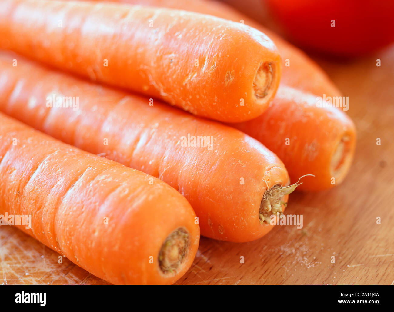 Les carottes dans une pile Banque D'Images