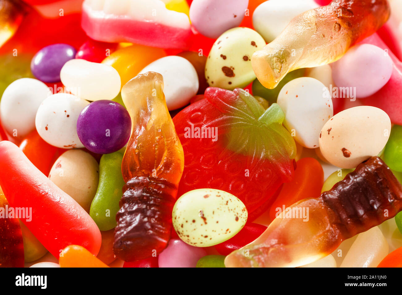 Bonbons bonbons - enfants choisir et mélanger Banque D'Images