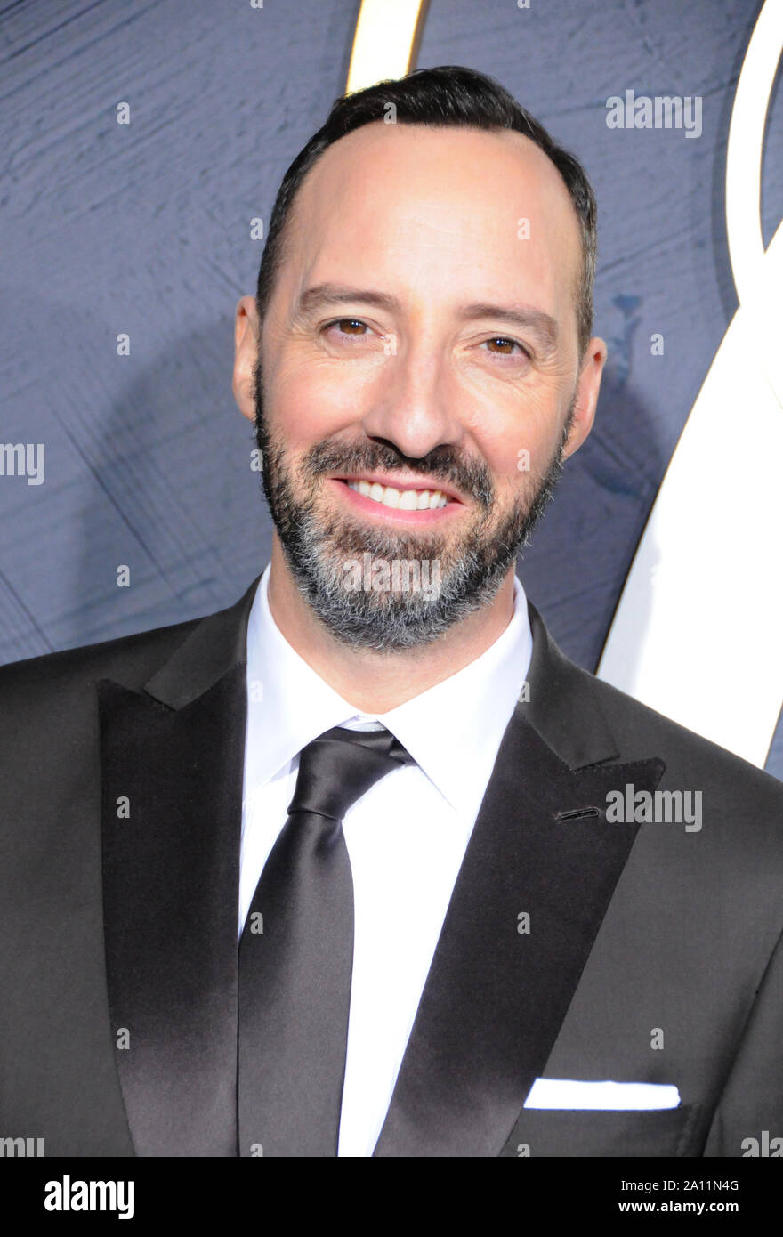 West Hollywood, Californie, USA. 22 Sep, 2019. Acteur Tony Hale assiste à HBO's Post Emmy Award Réception suivant 71e Primetime Emmy Awards le 22 septembre 2019 à l'esplanade du centre de design pacifique de West Hollywood, Californie, USA. Credit : Barry King/Alamy Live News Banque D'Images