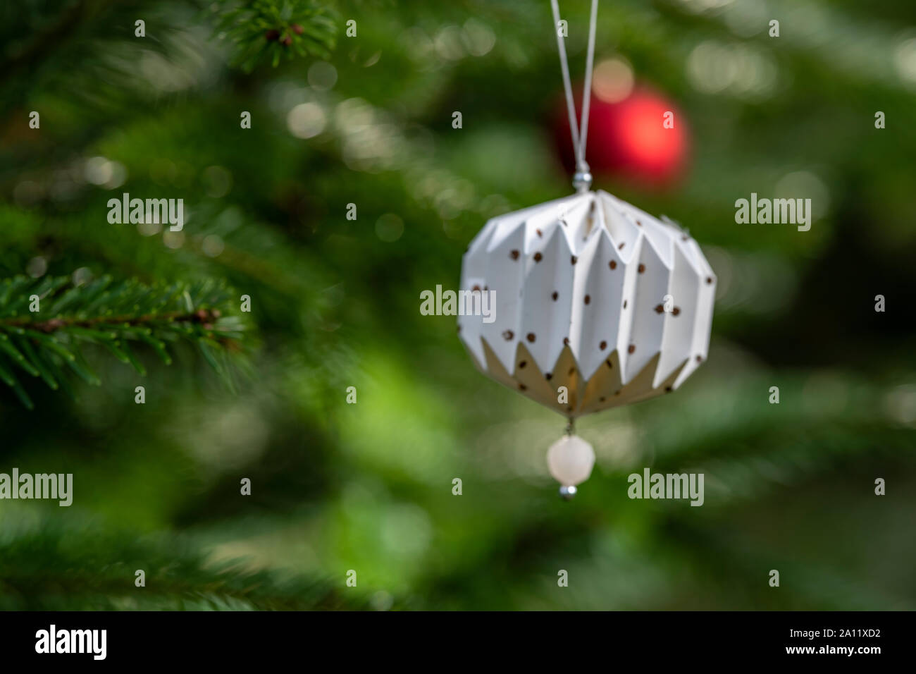 Décoration de Noël avec arbre de Noël pour chats Banque D'Images