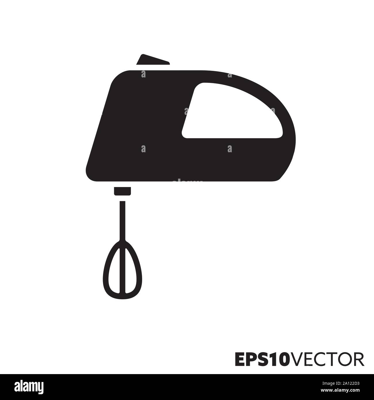 Icône glyphe de mixage. Symbole de l'appareil de cuisine. La cuisine et pâtisserie télévision vector illustration. Illustration de Vecteur