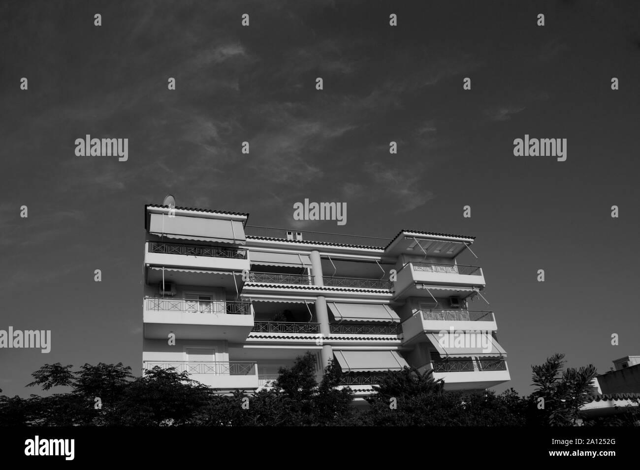 Résidence moderne avenue vouliagmeni athens Attica Grèce Banque D'Images