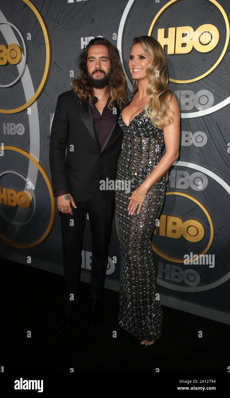 22 septembre 2019, West Hollywood, CA, USA : 22 septembre 2019 - West Hollywood, Californie - Heidi Klum, Tom Kaulitz. Le 2019 HBO Emmy Award après réception au Pacific Design Center. Crédit photo : FSadou/AdMedia (crédit Image : © F Sadou/AdMedia via Zuma sur le fil) Banque D'Images