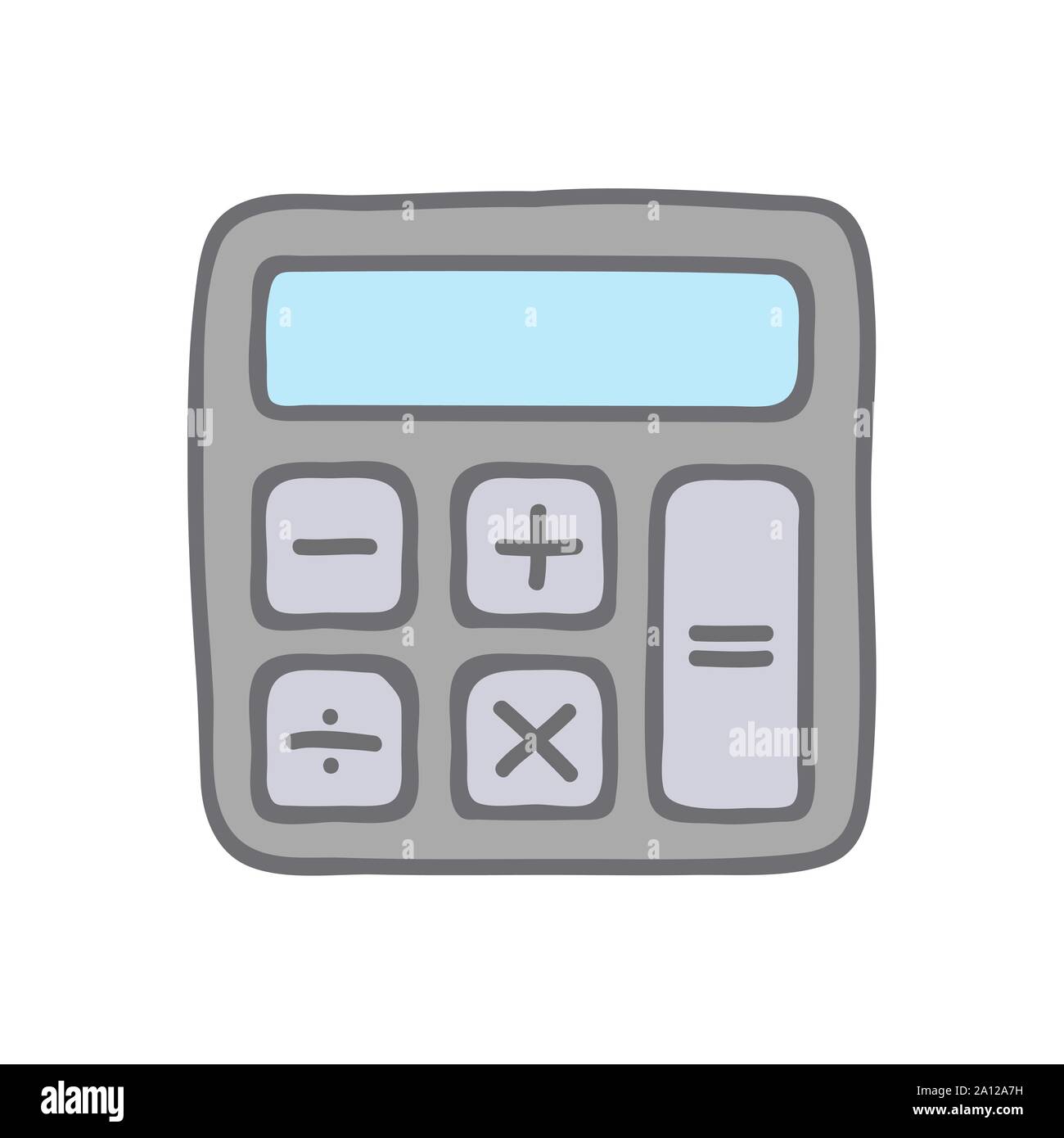 L'icône Calculatrice vecteur. Signe d'épargne isolated on white, de l'économie, à la mode style plat pour la conception graphique, site Web, interface utilisateur. Illustration de Vecteur