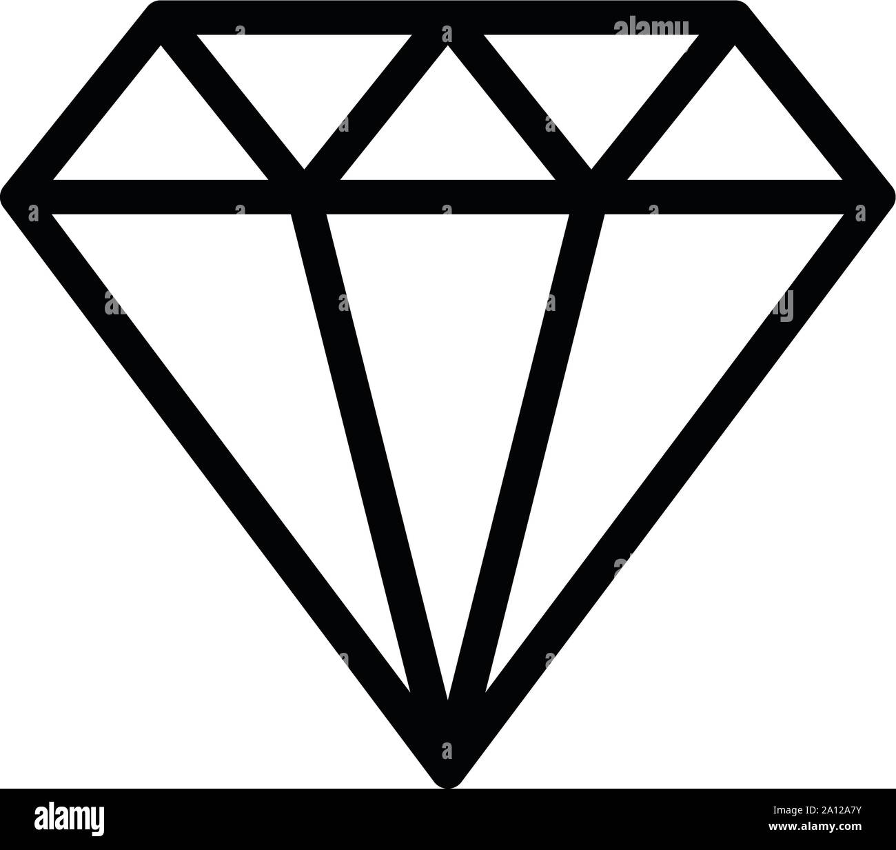icône de diamant Illustration de Vecteur