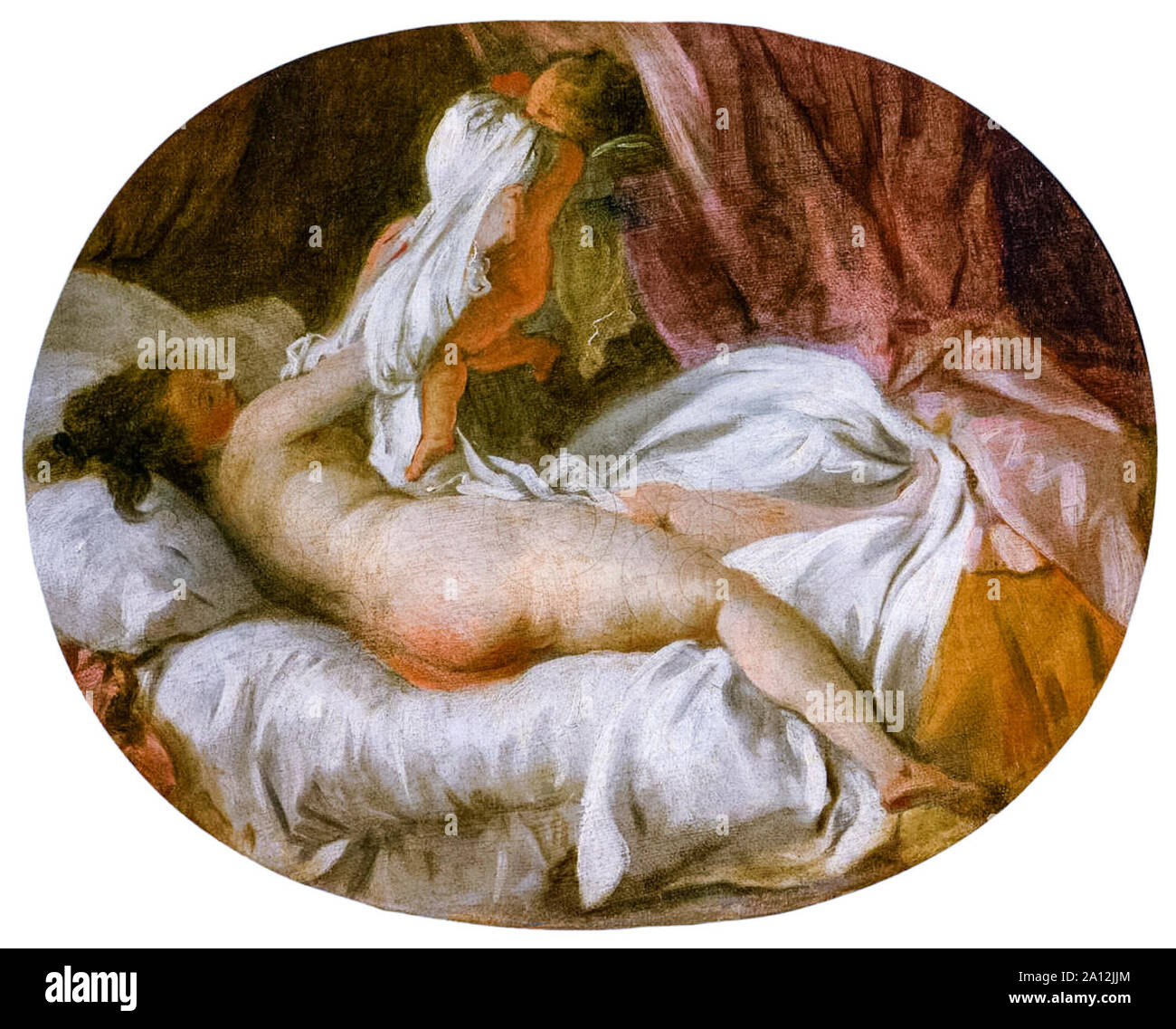 Jean-Honoré Fragonard, le maillot retiré, peinture, vers 1770 Banque D'Images Jean-Honoré Fragonard, le maillot retiré, peinture, vers 1770 Banque D'Images