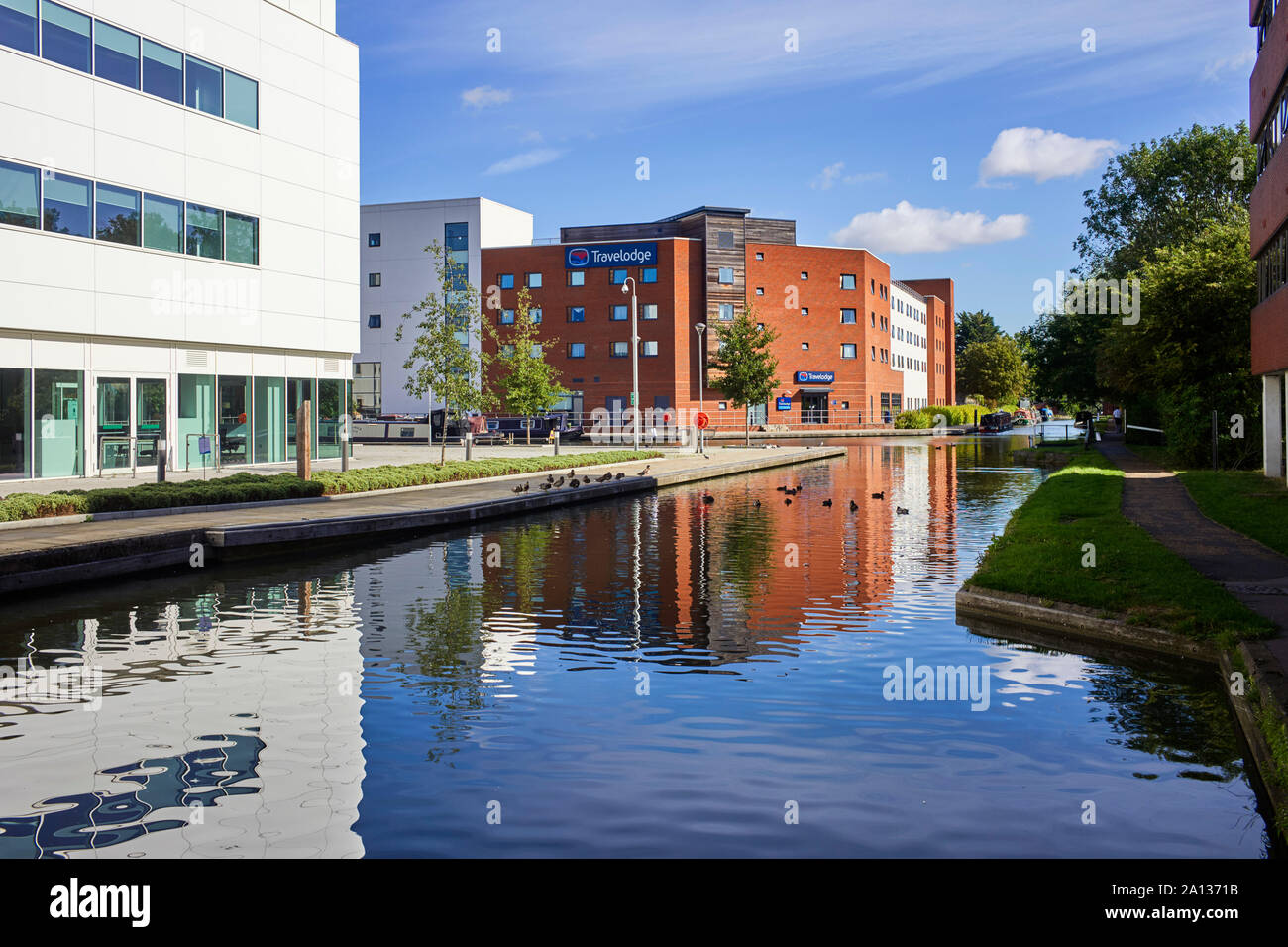 Le Travelodge Hotel au bassin à Aylesbury Banque D'Images