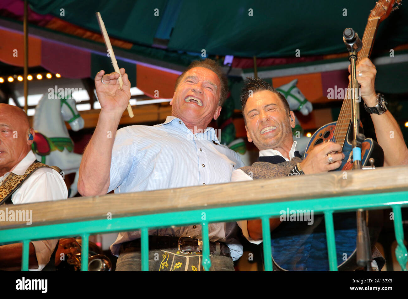 Arnold Schwarzenegger au cours de l'Oktoberfest, Theresienwiese à 2019 le 22 septembre 2019 à Munich, Allemagne Banque D'Images