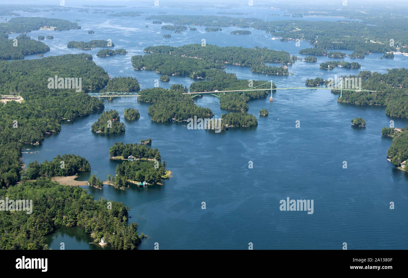 Pont des Mille-Îles, de l'Ontario Banque D'Images