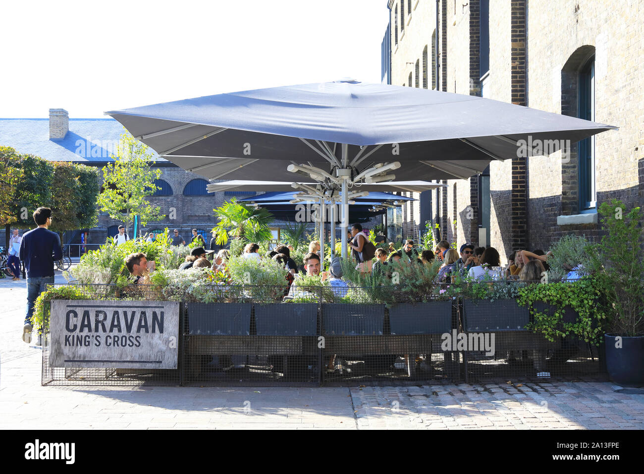 Caravan Kings Cross bar et restaurant sur place Grenier, NC1, au nord de Londres, UK Banque D'Images