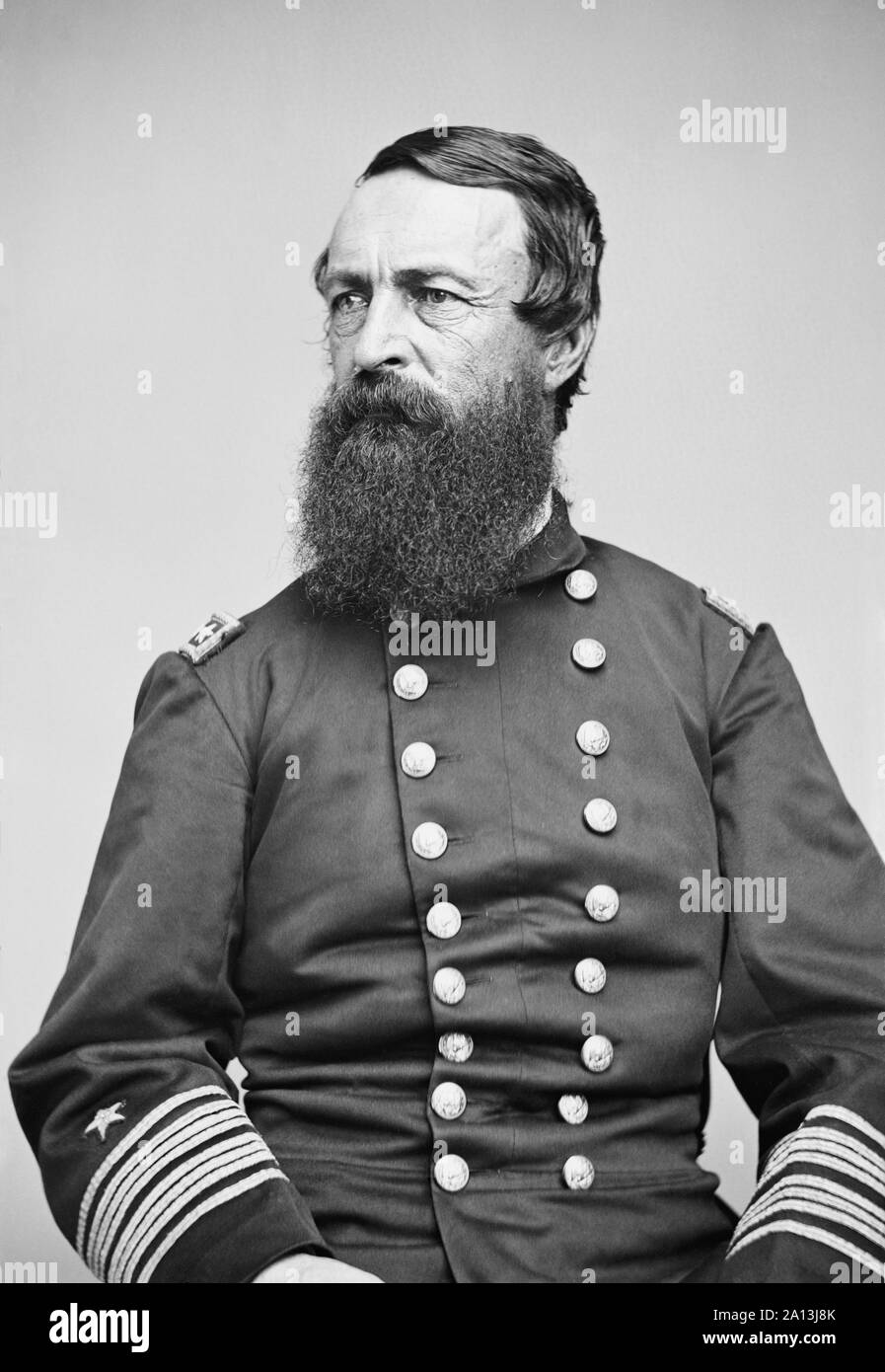 Portrait de la guerre civile de l'Union Le Contre-amiral David Dixon Porter. Banque D'Images