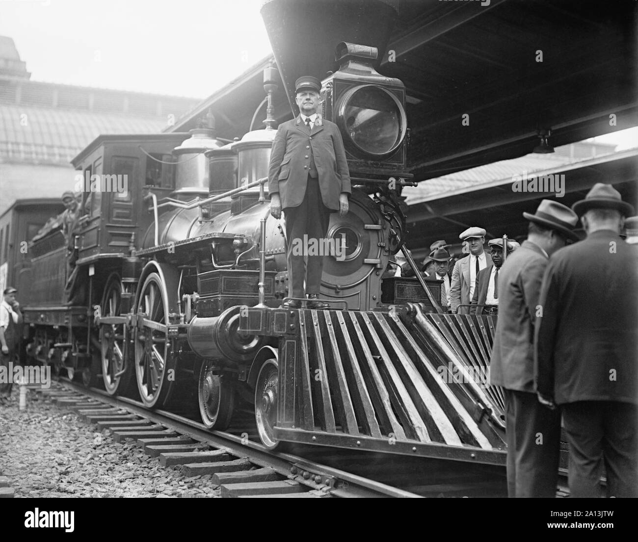 La William Crooks 4-4-0 locomotive à vapeur, 1861. Banque D'Images