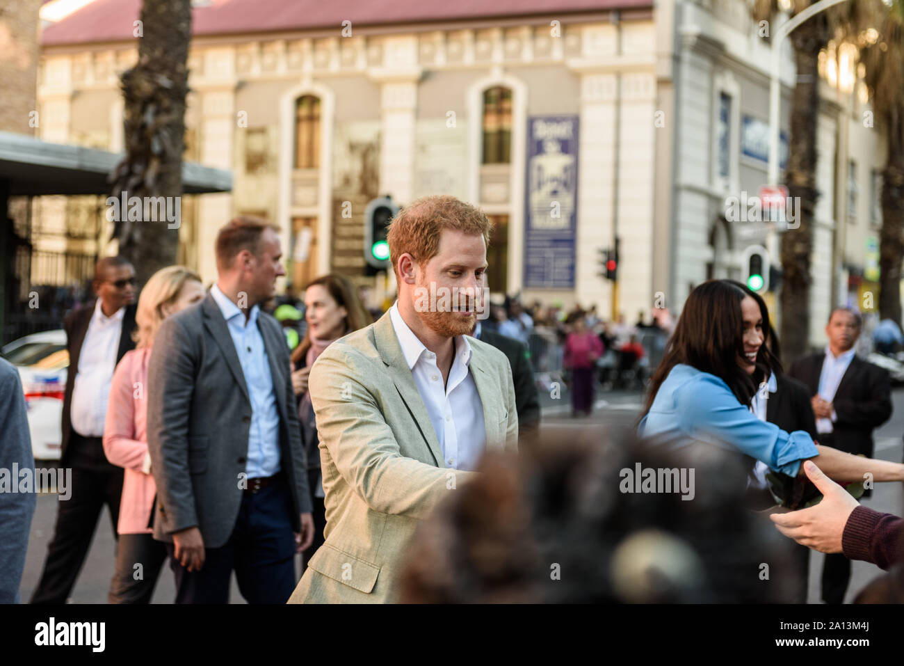 Couple royal britannique, le prince Harry et Meghan Markle, le duc et la duchesse de Kent, en visite au Cap, Afrique du Sud, pour une visite officielle Banque D'Images