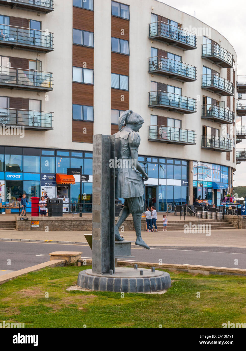 Echelle de belle sculpture par Craig Knowles, North Bay, Scarborough Banque D'Images