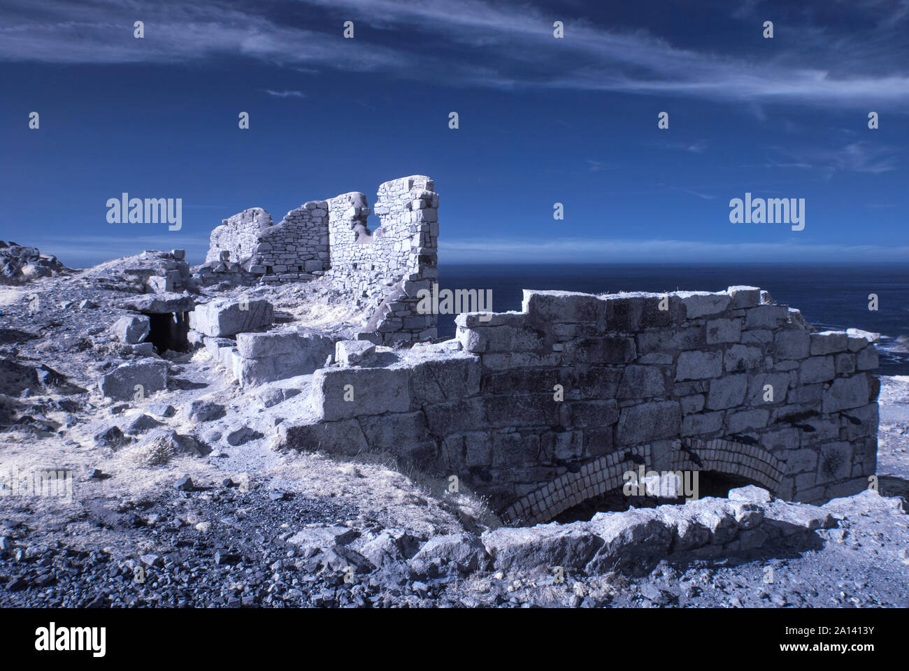 Geeovr tin mine, Pendeen/Botallack Cornwall, UK Banque D'Images