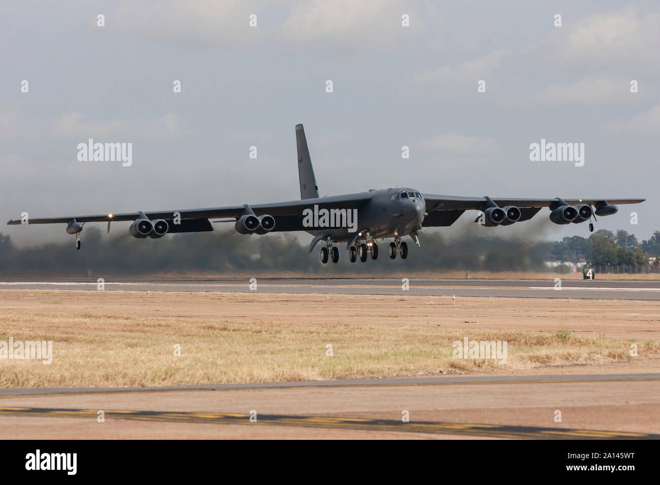 L'US Air Force UN B-52H décollant de Base aérienne de Barksdale, en Louisiane. Banque D'Images