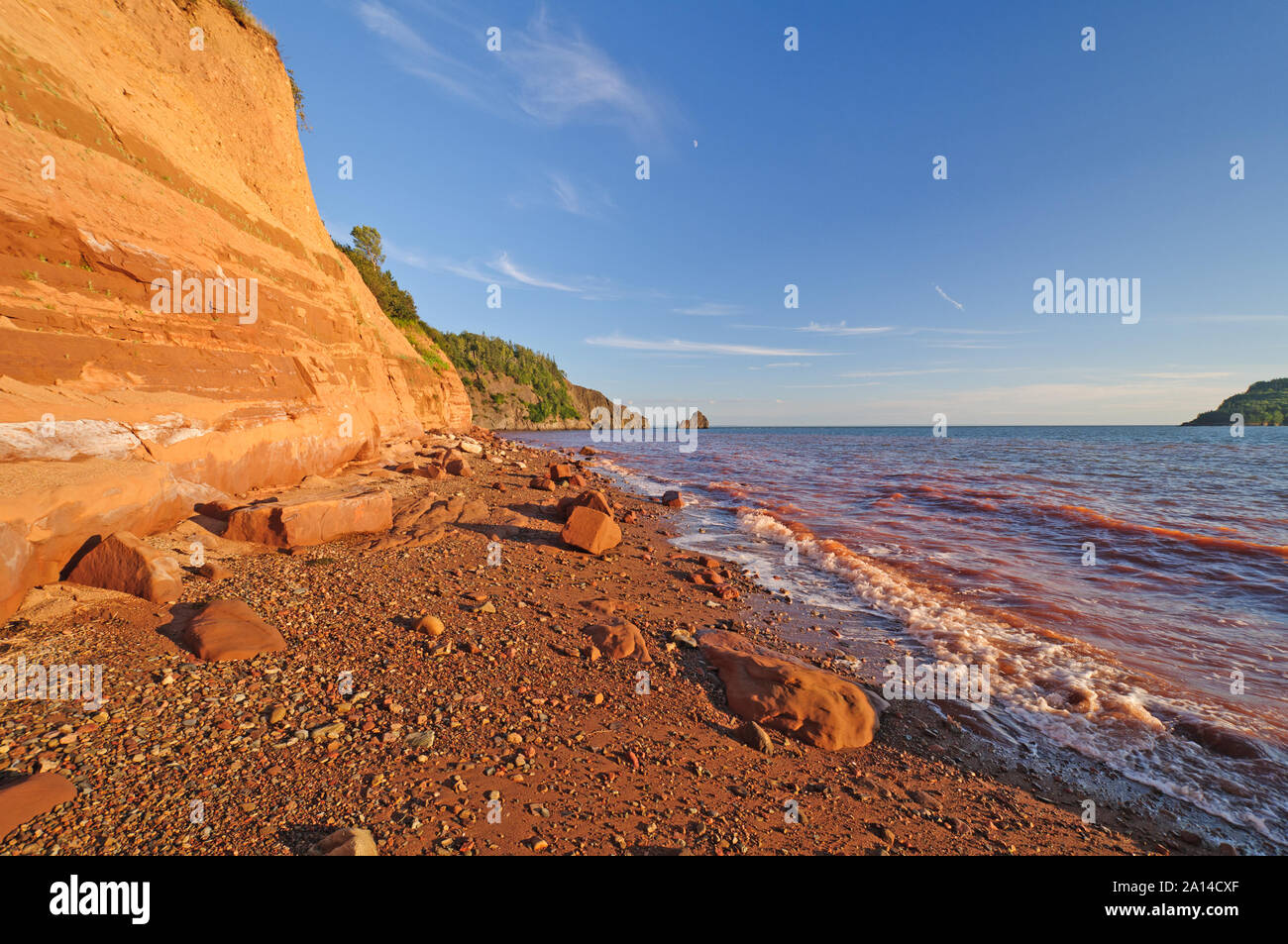 Plage du parc provincial de Five Islands en Nouvelle-Écosse Banque D'Images