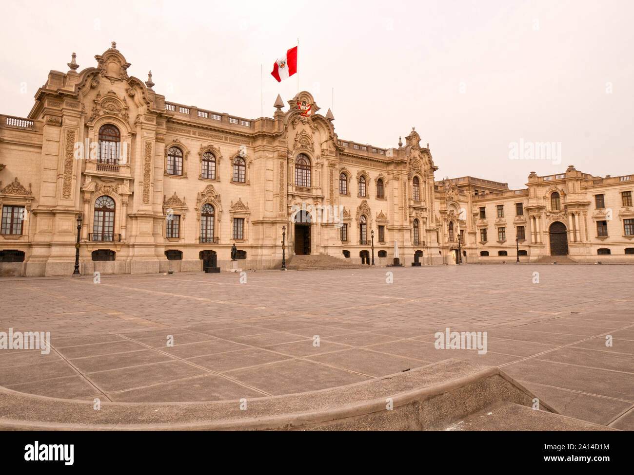 Le Palais Présidentiel de Lima, Pérou Banque D'Images