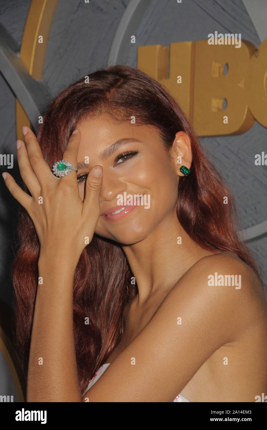 Zendaya 09/22/2019 La 71e Primetime Emmy Awards annuels HBO après soirée tenue au Centre de design pacifique de West Hollywood, CA. Photo par I. Hasegawa / HNW / PictureLux Banque D'Images