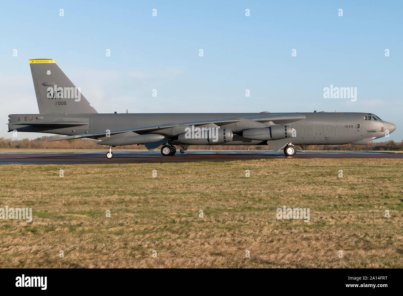 United States Air Force B-52H à RAF Fairford, Angleterre. Banque D'Images