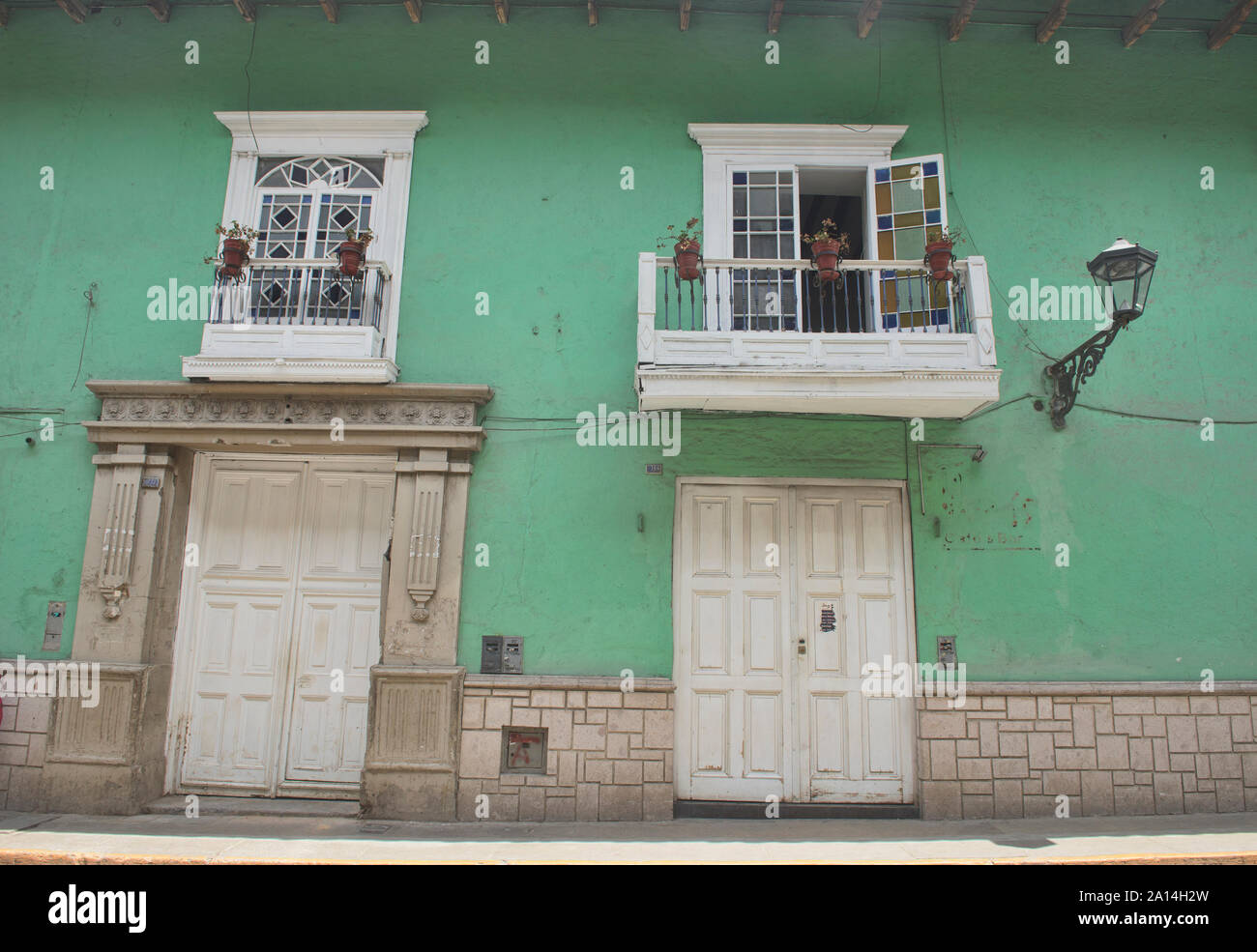 Appartements à Cajamarca, Pérou colonial Banque D'Images