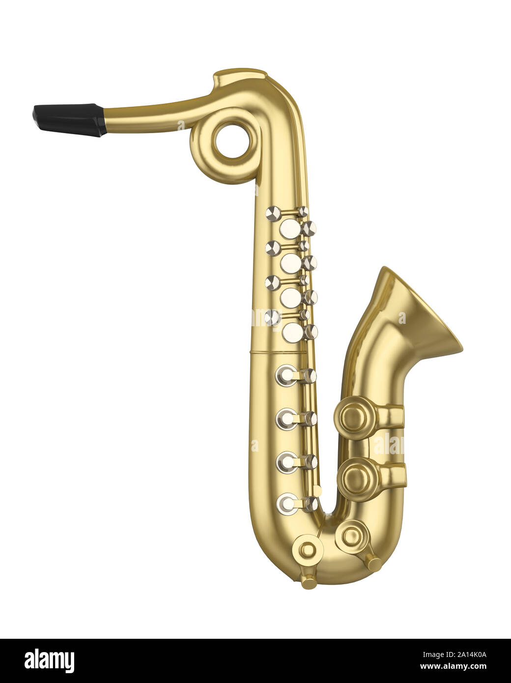 Instrument de musique Saxophone Isolated Banque D'Images