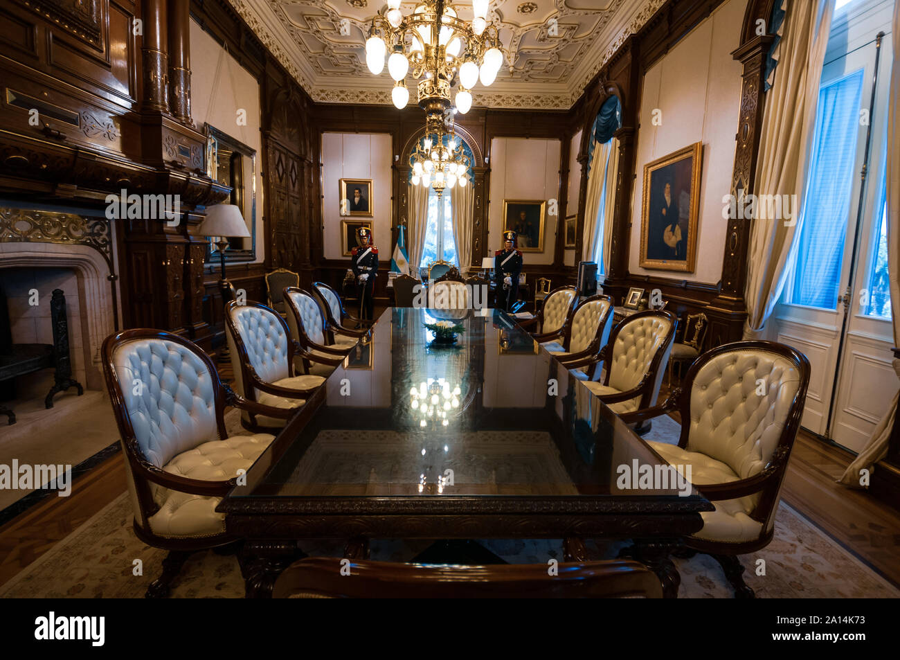 Buenos Aires, Argentine - 09 Avril 2011 : le bureau présidentiel dans la maison du gouvernement de l'Argentine. Elle a été prise lorsque le président était Cristina Ki Banque D'Images